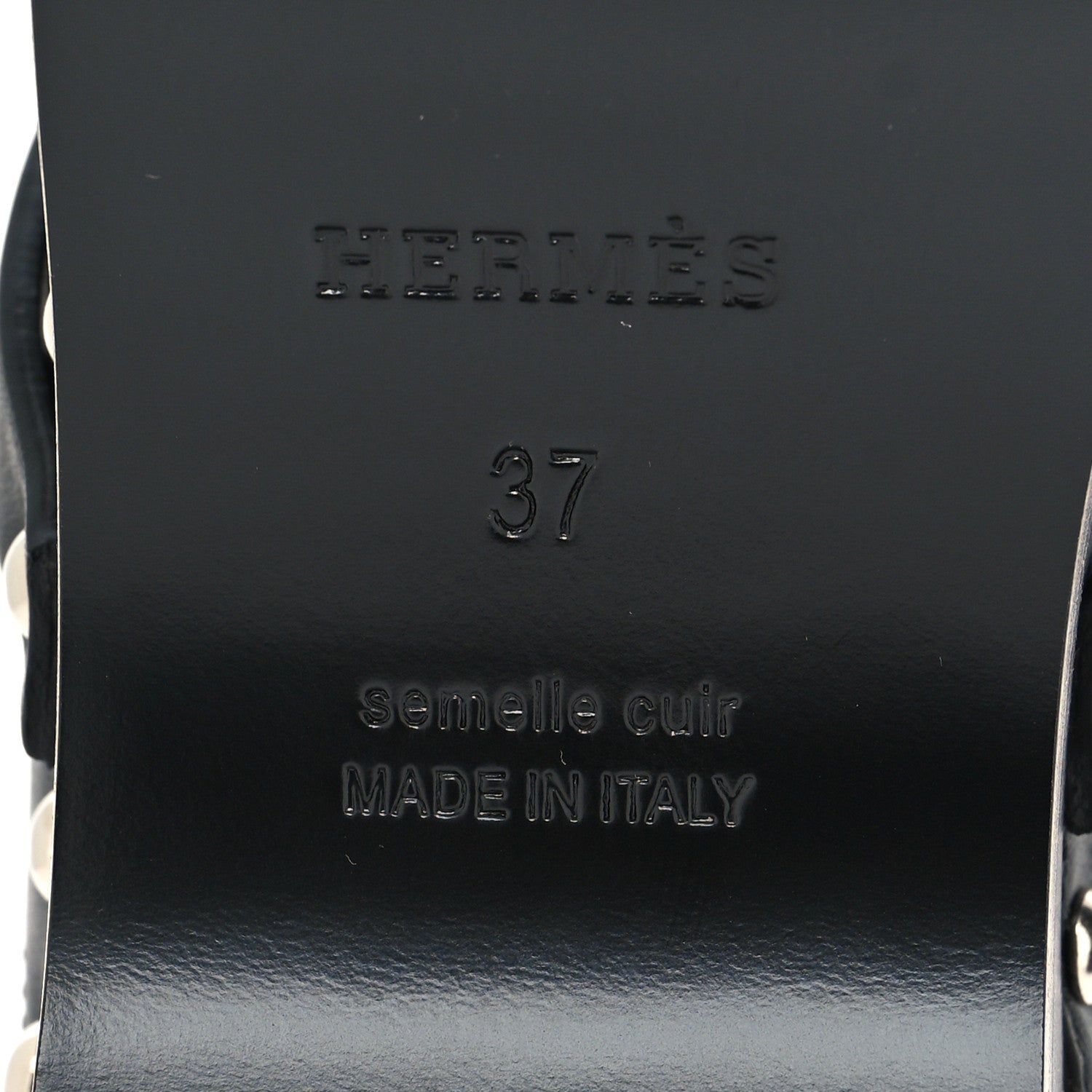 Hermes Calfskin Carlotta Mules 37 Black 7 of 8