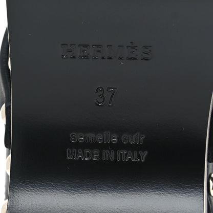 Hermes Calfskin Carlotta Mules 37 Black 7 of 8