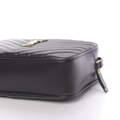 Saint Laurent Calfskin Matelasse Monogram Lou Camera Bag Black 9 of 10