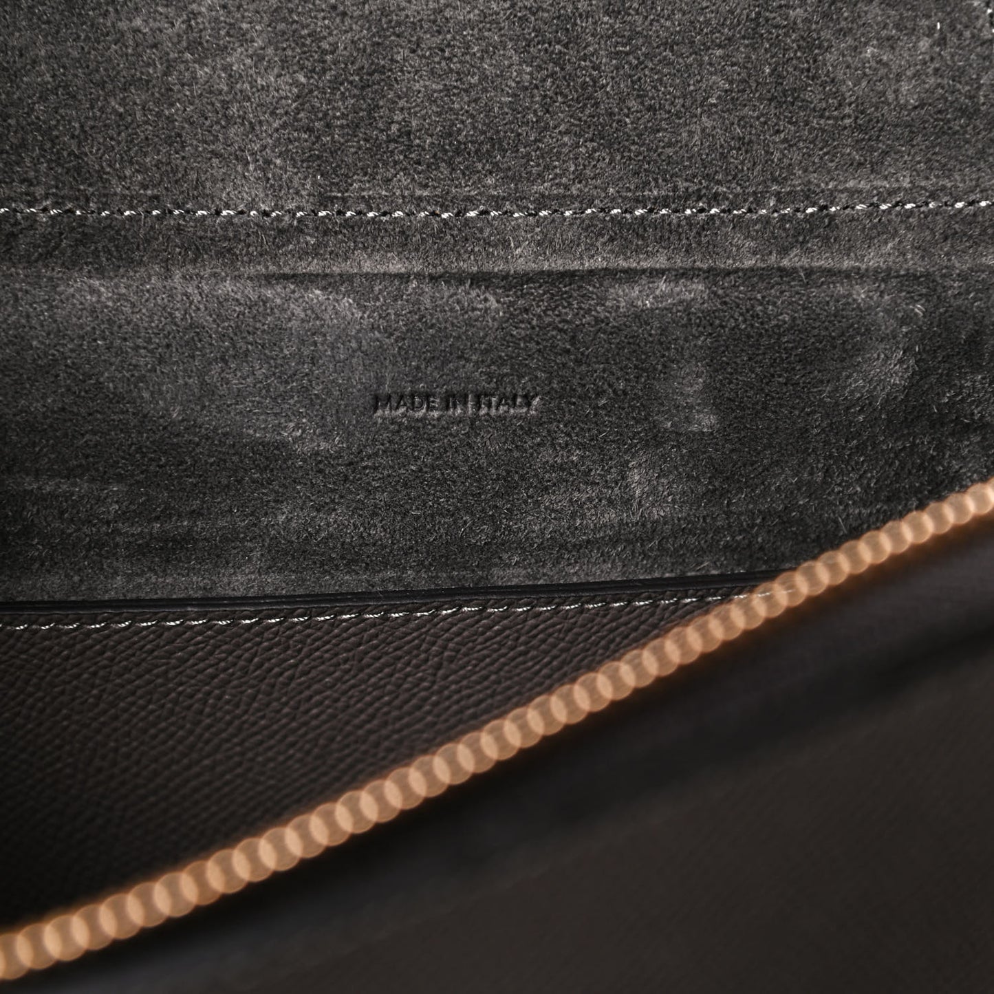 Grained Calfskin Micro Belt Bag Grey