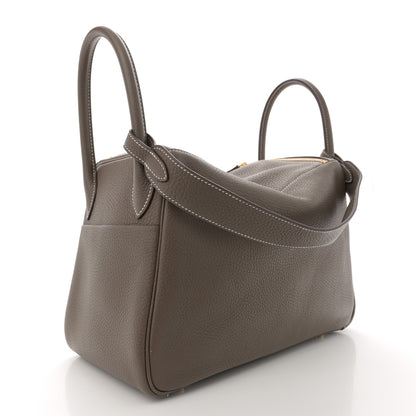 Hermes Taurillon Clemence Lindy 30 Etoupe 3 of 11
