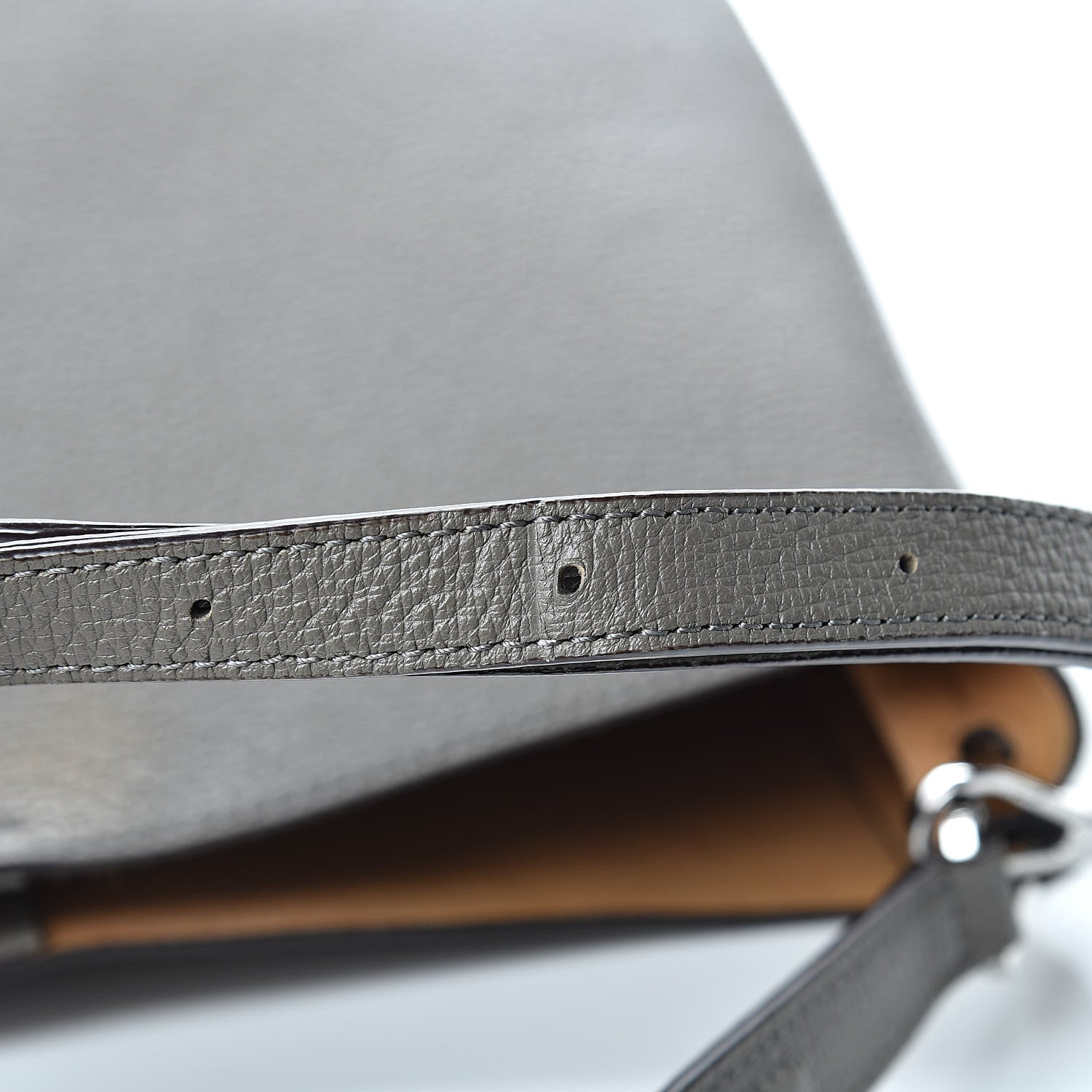 MCM Grained Calfskin Visetos Medium Sarah Hobo Grey 20 of 20