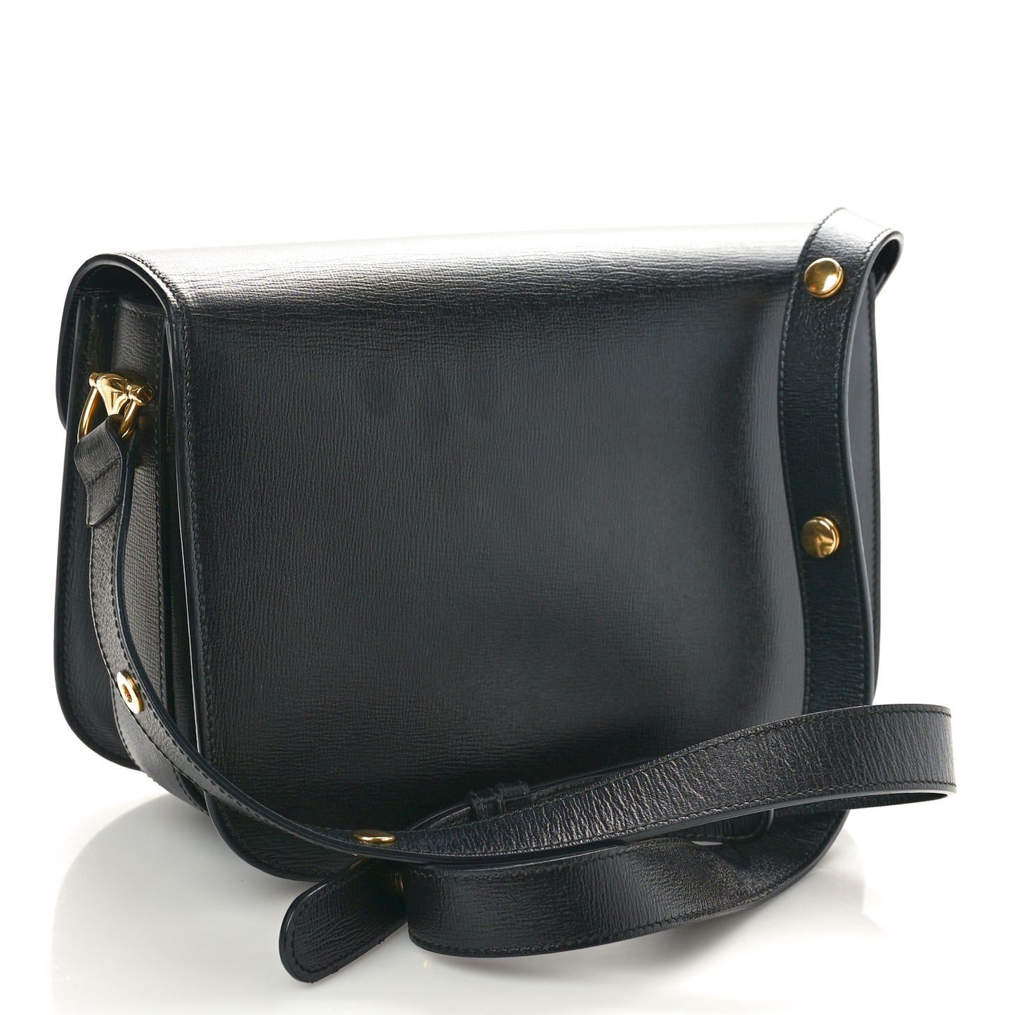 Azalea Calfskin Horsebit 1955 Shoulder Bag Black
