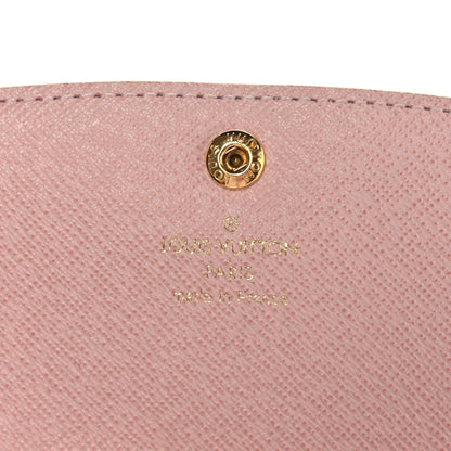 Louis Vuitton Damier Azur Emilie Wallet Rose Ballerine 6 of 9