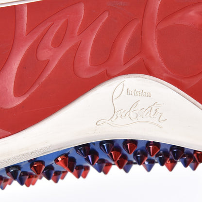 Christian Louboutin Patent Scarabe Spikes Roller Boat Flat 38 Rose Digitale 8 of 13