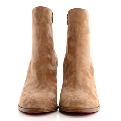 Christian Louboutin Veau Velours Adox 85 Ankle Boots 39.5 Kraft 2 of 9