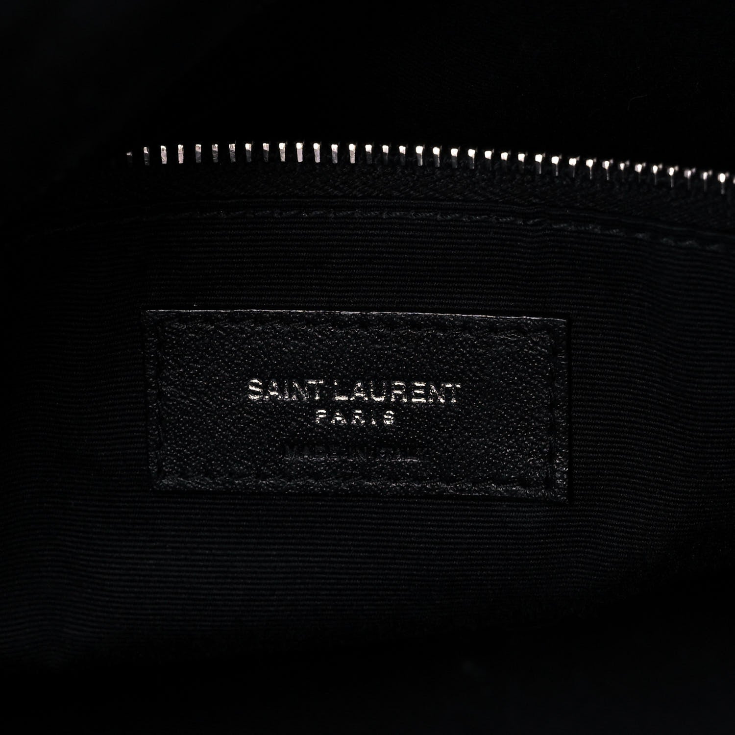 Saint Laurent Lambskin Quilted Small Loulou Puffer Monogram Chain Satchel Black 6 of 13