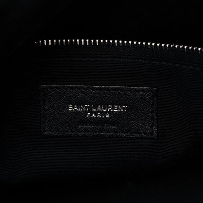 Saint Laurent Lambskin Quilted Small Loulou Puffer Monogram Chain Satchel Black 6 of 13