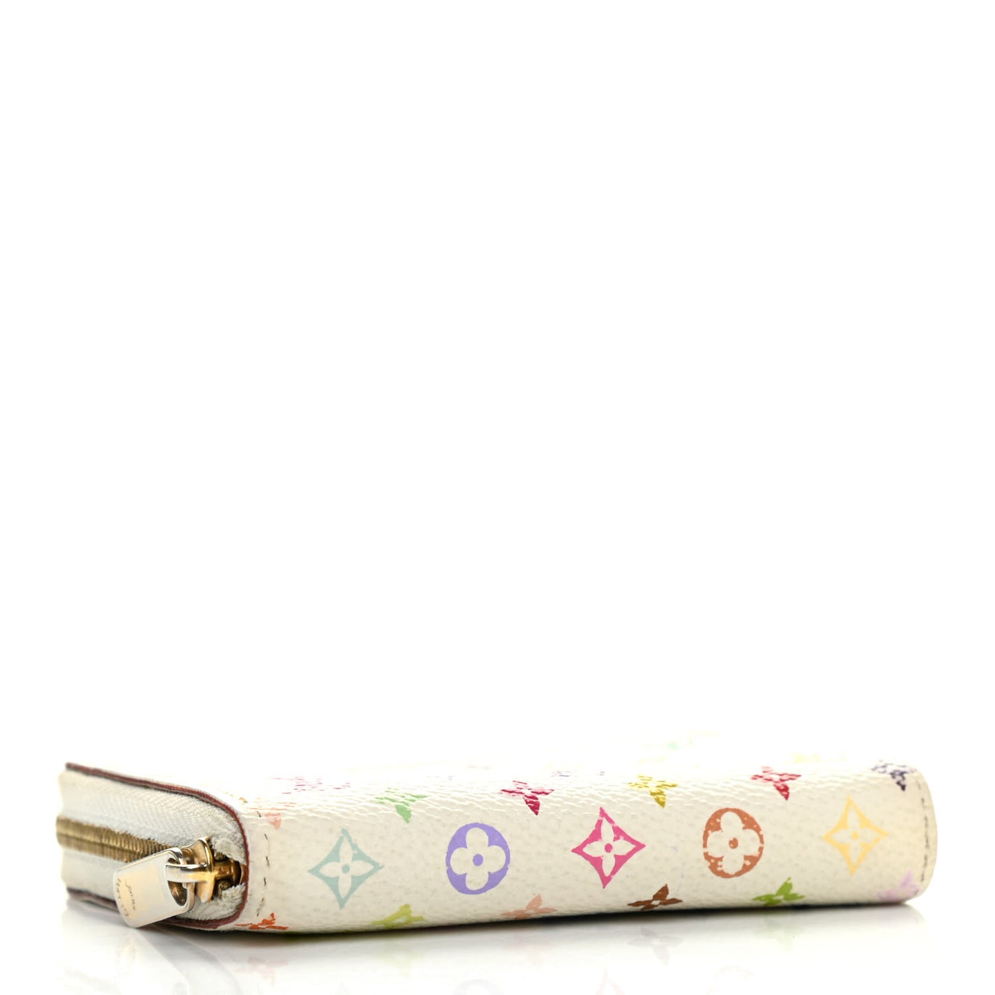 Monogram Multicolor Zippy Coin Purse Wallet White