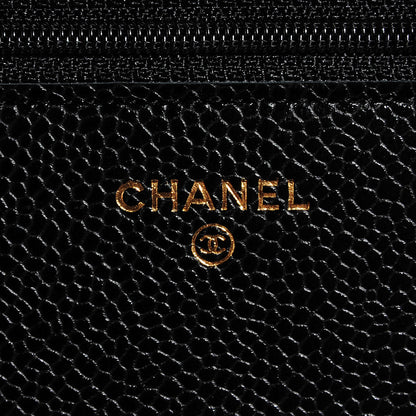 Chanel Caviar Quilted Wallet On Chain WOC Black 6 of 10