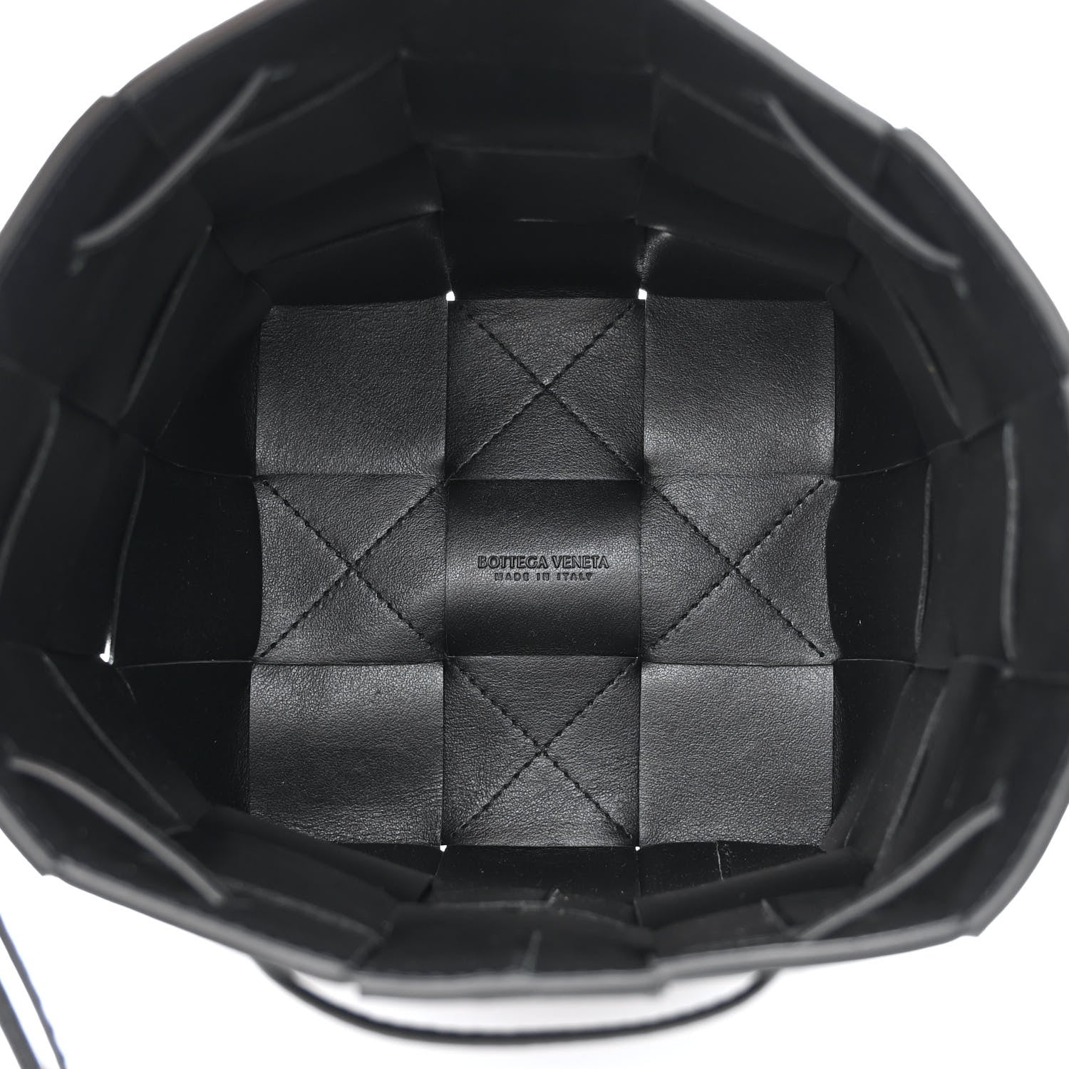 Bottega Veneta Nappa Maxi Intrecciato Small Cassette Bucket Bag Black 5 of 9