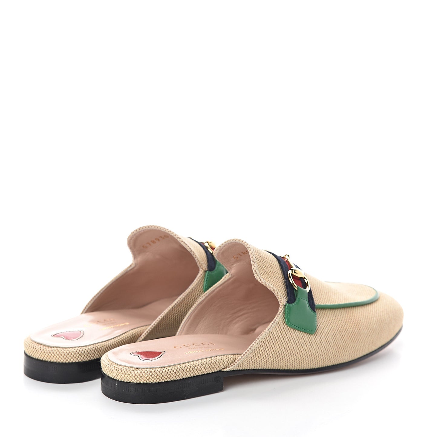 Canvas Vintage Charlotte Web Womens Princetown Slippers 37.5 Sand New Shamarock