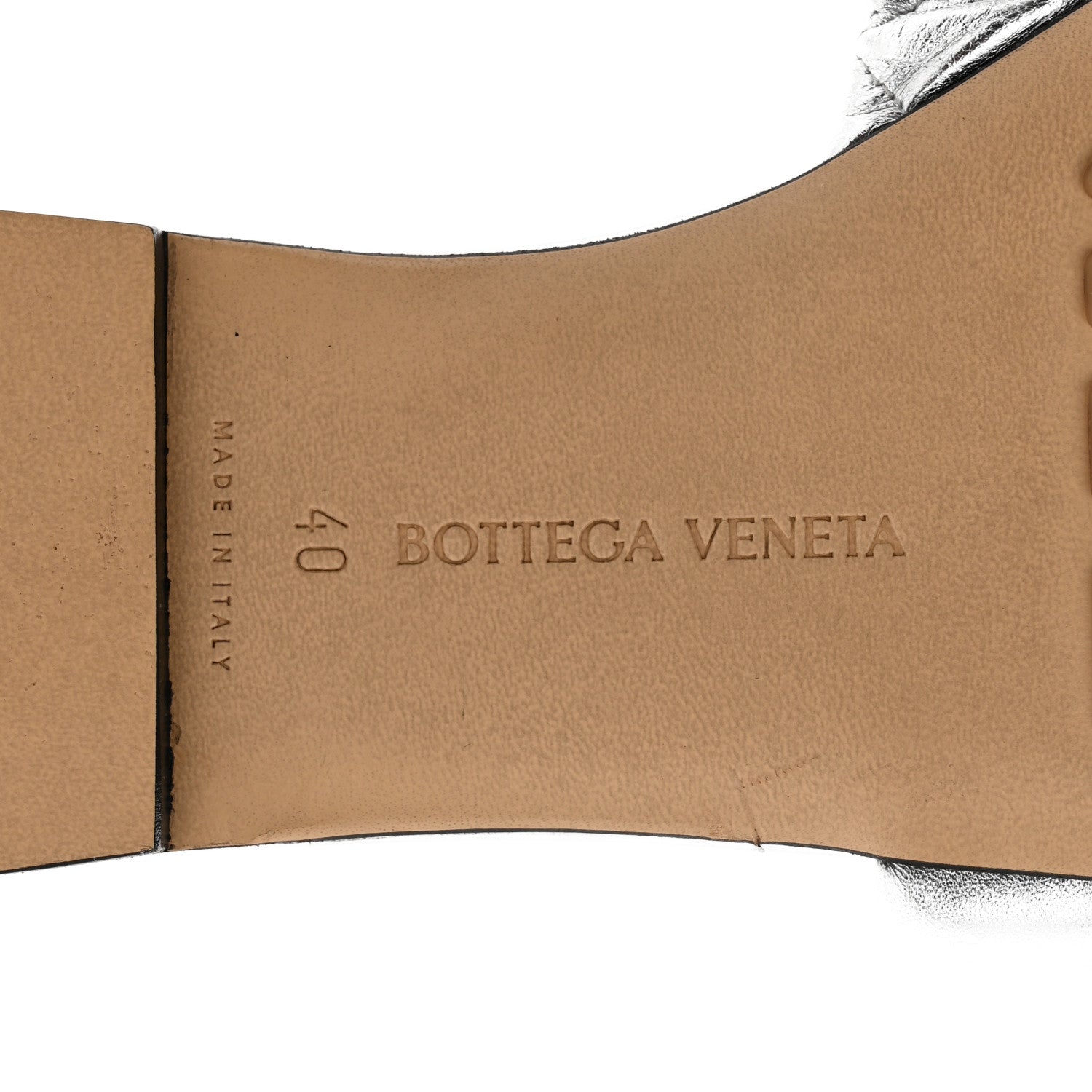 Bottega Veneta Reflection Matelasse Padded Flat Sandals 40 Silver 7 of 10