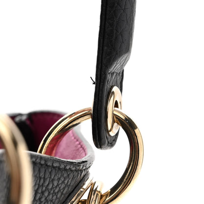 Christian Dior Bullcalf Medium Diorissimo Tote Black Rose Indien 7 of 13