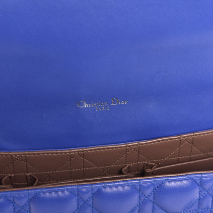 Christian Dior Lambskin Cannage Medium Miss Dior Flap Blue 6 of 7