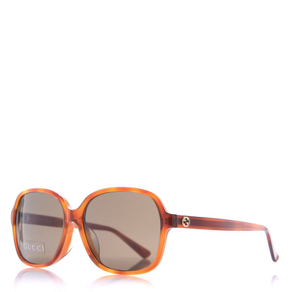 Gucci Acetate Square Frame Sunglasses GG 3834/F/S Tortoise 1 of 8