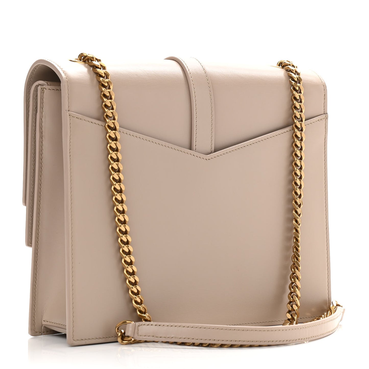 Smooth Calfskin Monogram Medium Sulpice Shoulder Bag Nude