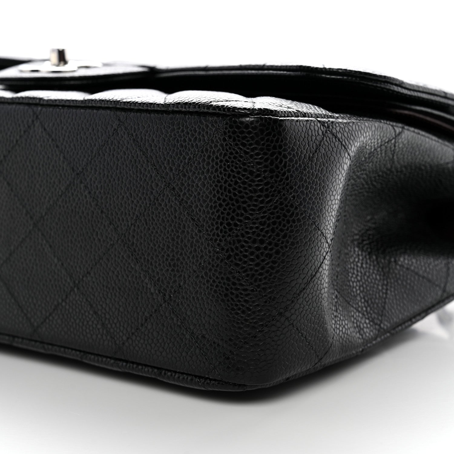 Chanel Caviar Quilted Jumbo Double Flap Black 10 of 12