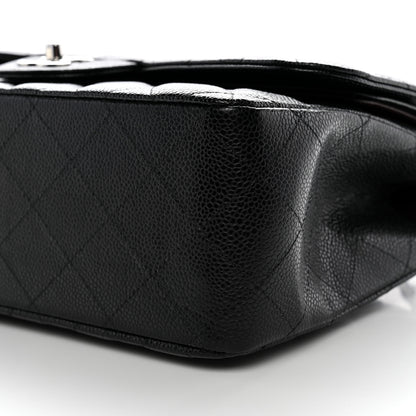 Chanel Caviar Quilted Jumbo Double Flap Black 10 of 12
