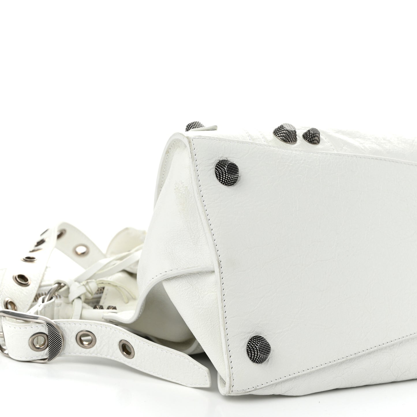 Agneau Arena Neo Cagole City Handbag Optic White