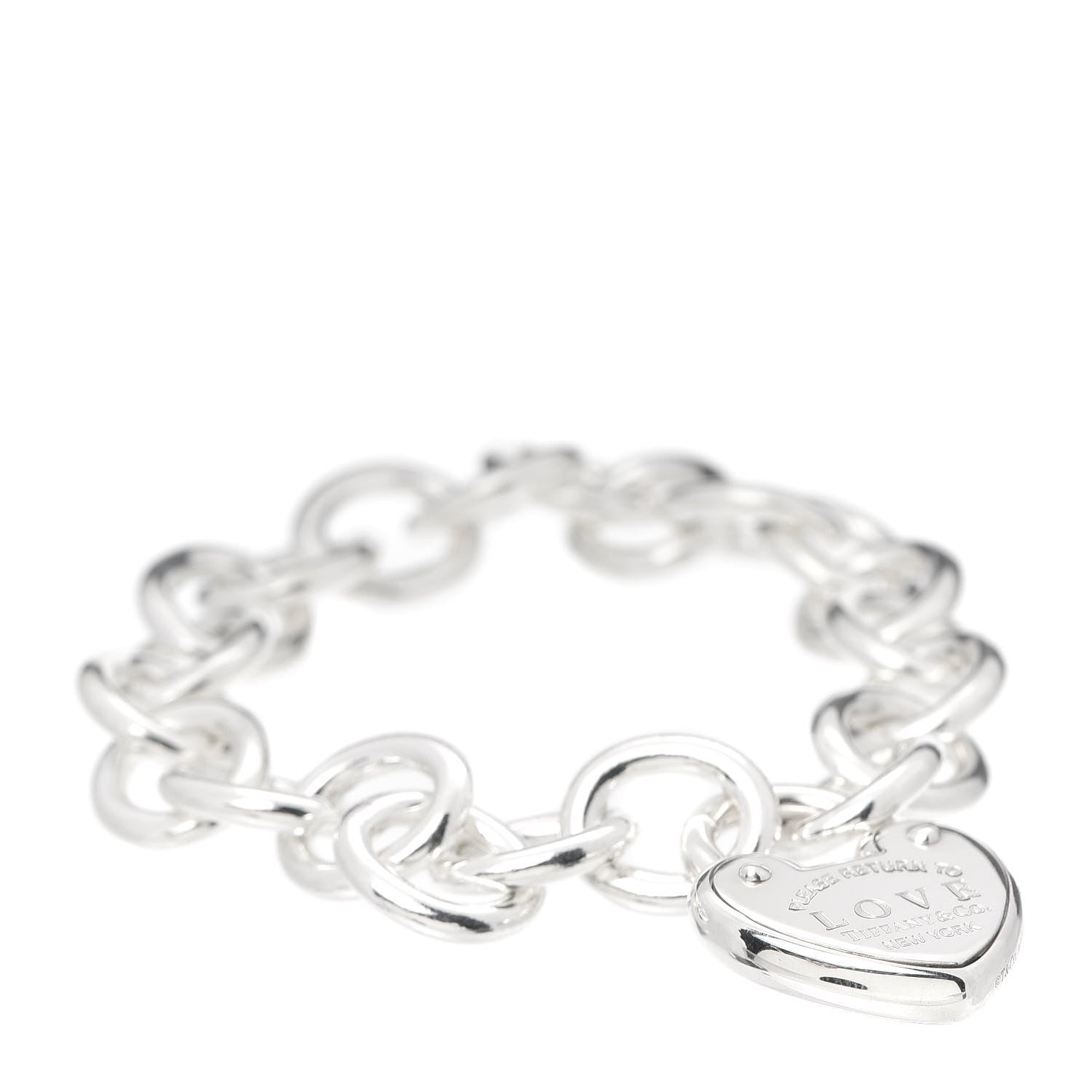 Tiffany Sterling Silver Return to Love Lock Bracelet 1 of 5