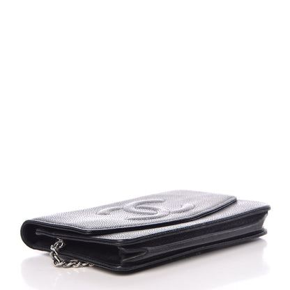 Chanel Caviar Timeless CC Wallet On Chain WOC Black 4 of 18