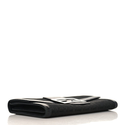 Fendi Zucchino Forever Continental Wallet Black 4 of 12