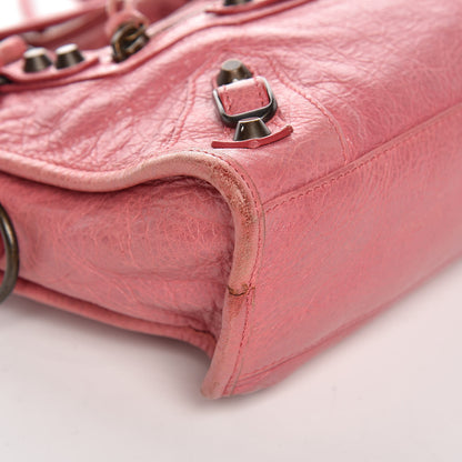 Balenciaga Agneau Classic Hardware Mini City Rose Bombon Raspberry 8 of 15