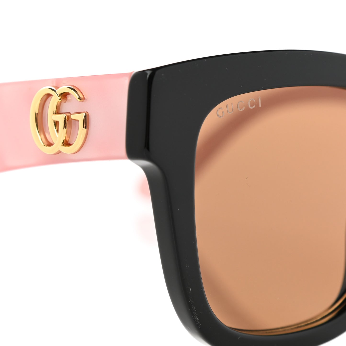 Rectangle 52mm Frame Sunglasses GG0998/S Black Pink
