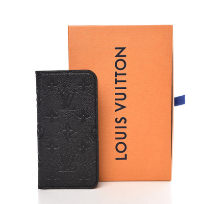 Louis Vuitton Empreinte iPhone X/XS Folio Case Black 8 of 8