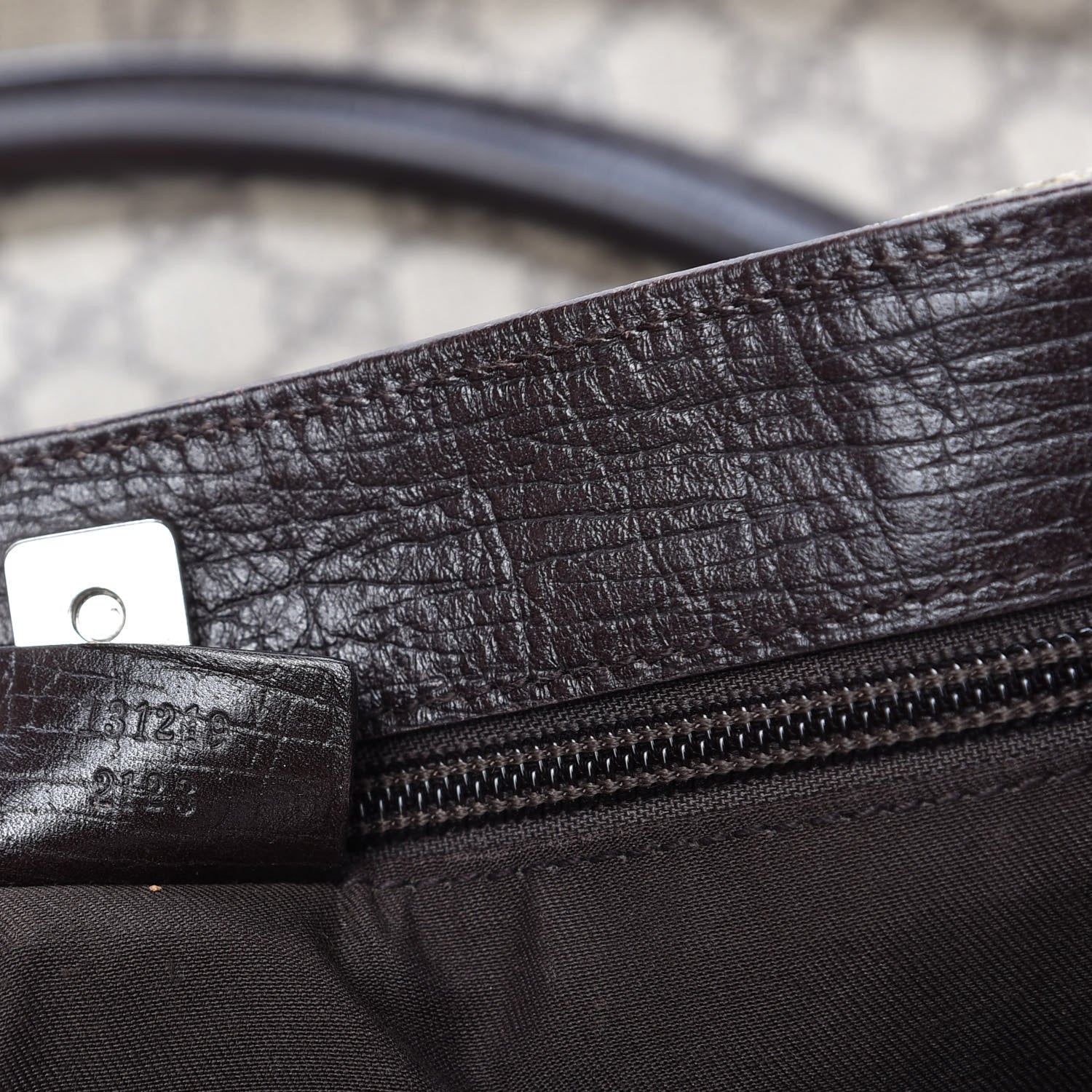 Gucci GG Plus Monogram Vertical Tote Dark Brown 9 of 10