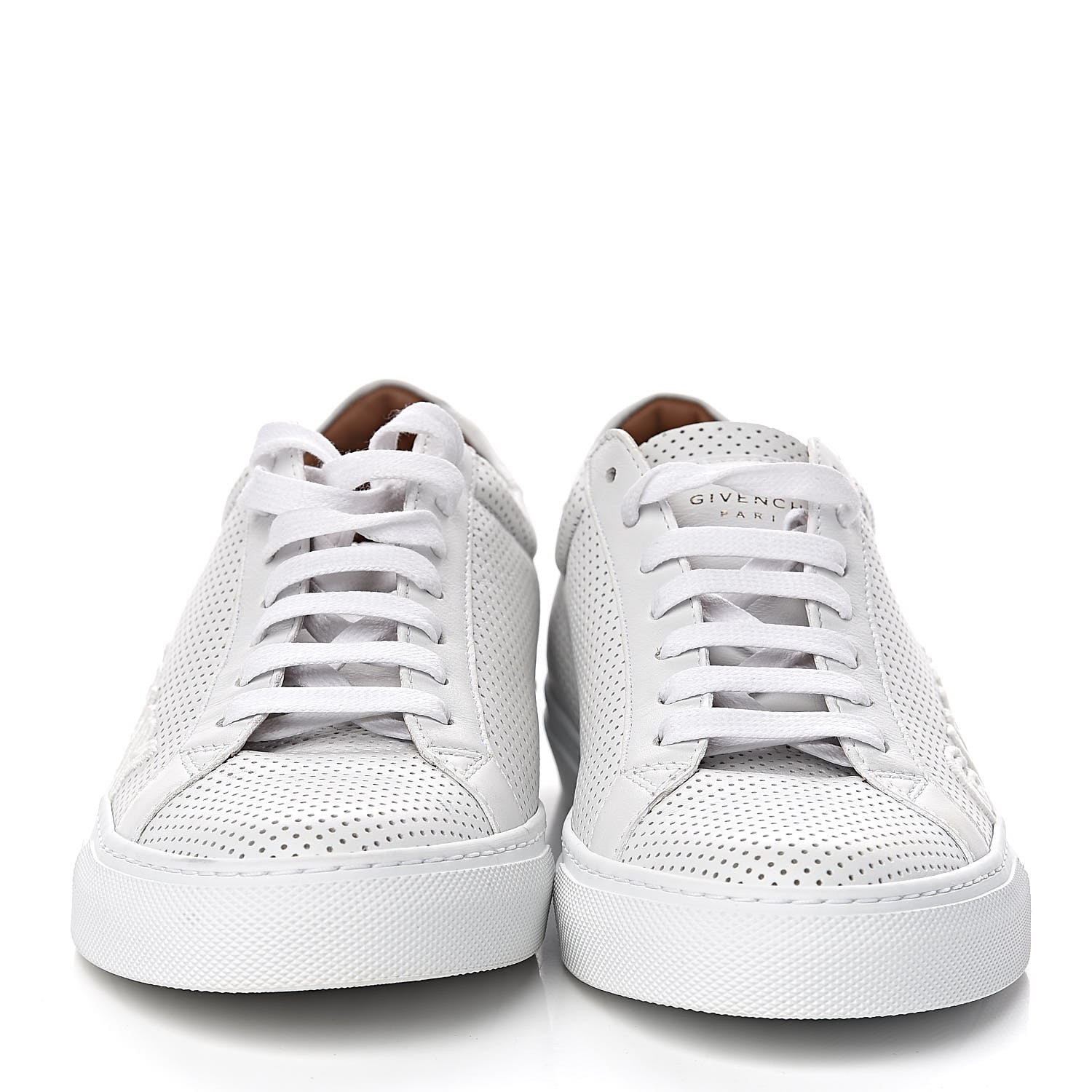 Givenchy Calfskin Perforated Womens Urban Street Sneakers 37.5 White 2 of 17