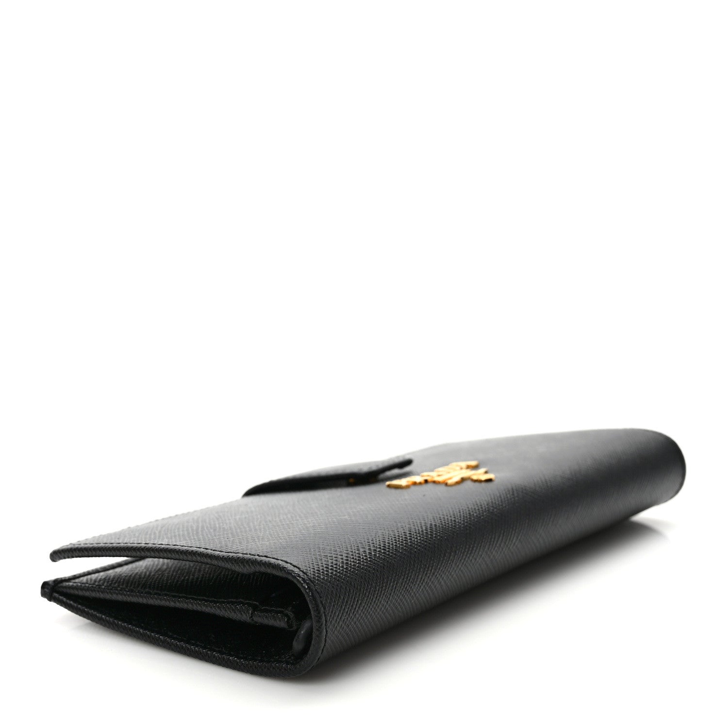 Prada Saffiano Metal Large Wallet Black 4 of 7