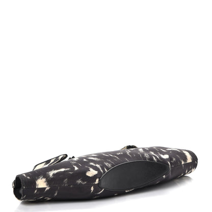 Alexander McQueen Silk Pony Print De Manta Clutch Black 4 of 7