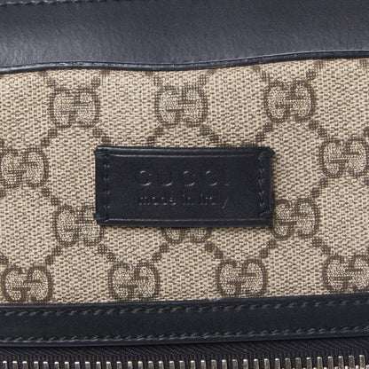 Gucci GG Supreme Monogram Flat Messenger Bag Black 6 of 9