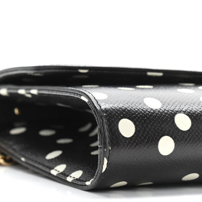Dolce & Gabbana Dauphine Polka Dot Print Shoulder Bag Black 5 of 9