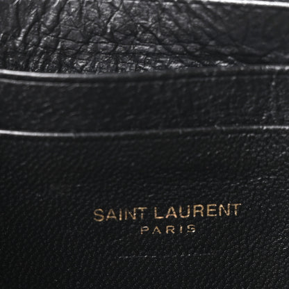 Saint Laurent Grain De Poudre Matelasse Monogram Mini Lou Camera Bag Black 6 of 10