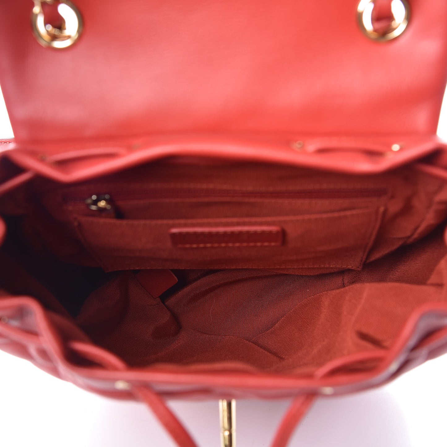 Calfskin Quilted Small Urban Spirit Backpack Red