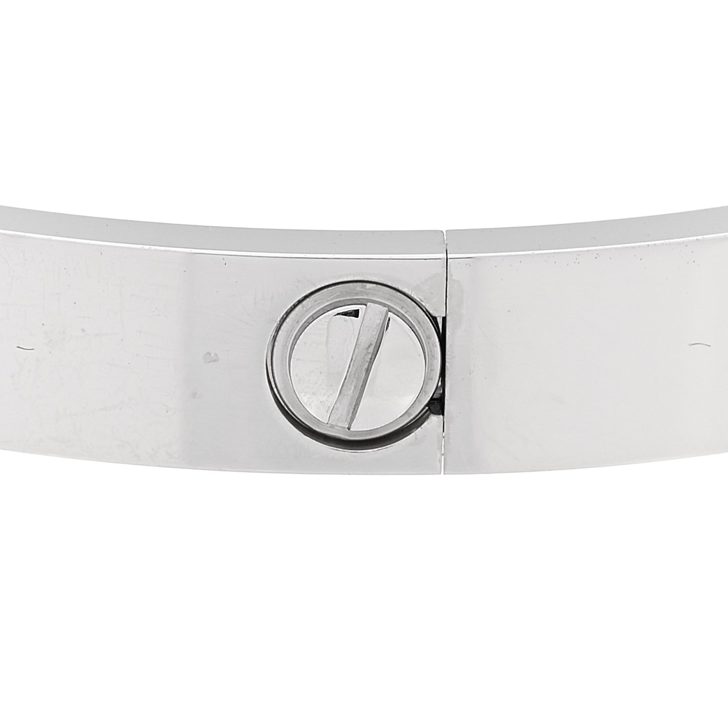 18K White Gold 4 Diamond Love Bracelet 18