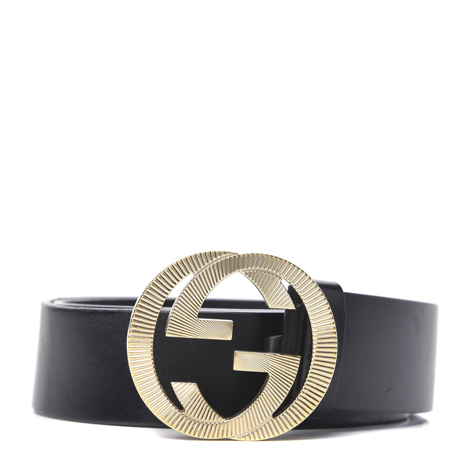 Gucci Calfskin Interlocking G Belt 80 32 Black 1 of 7