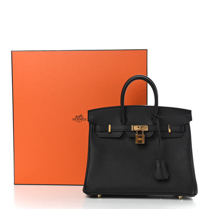 Hermes Togo Birkin 25 Black 11 of 11