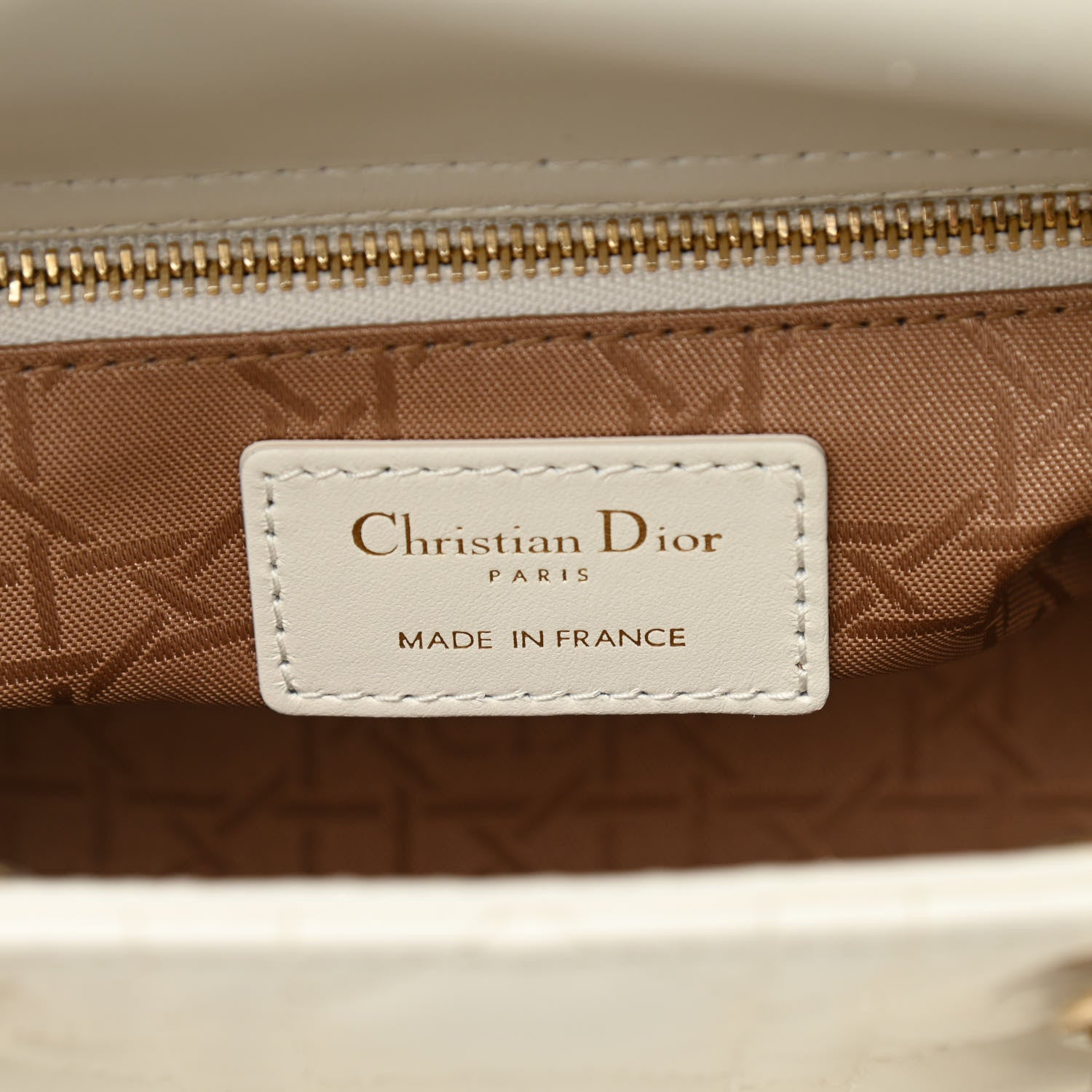 Christian Dior Lambskin Cannage Small My ABCDior Lady Dior White 6 of 8