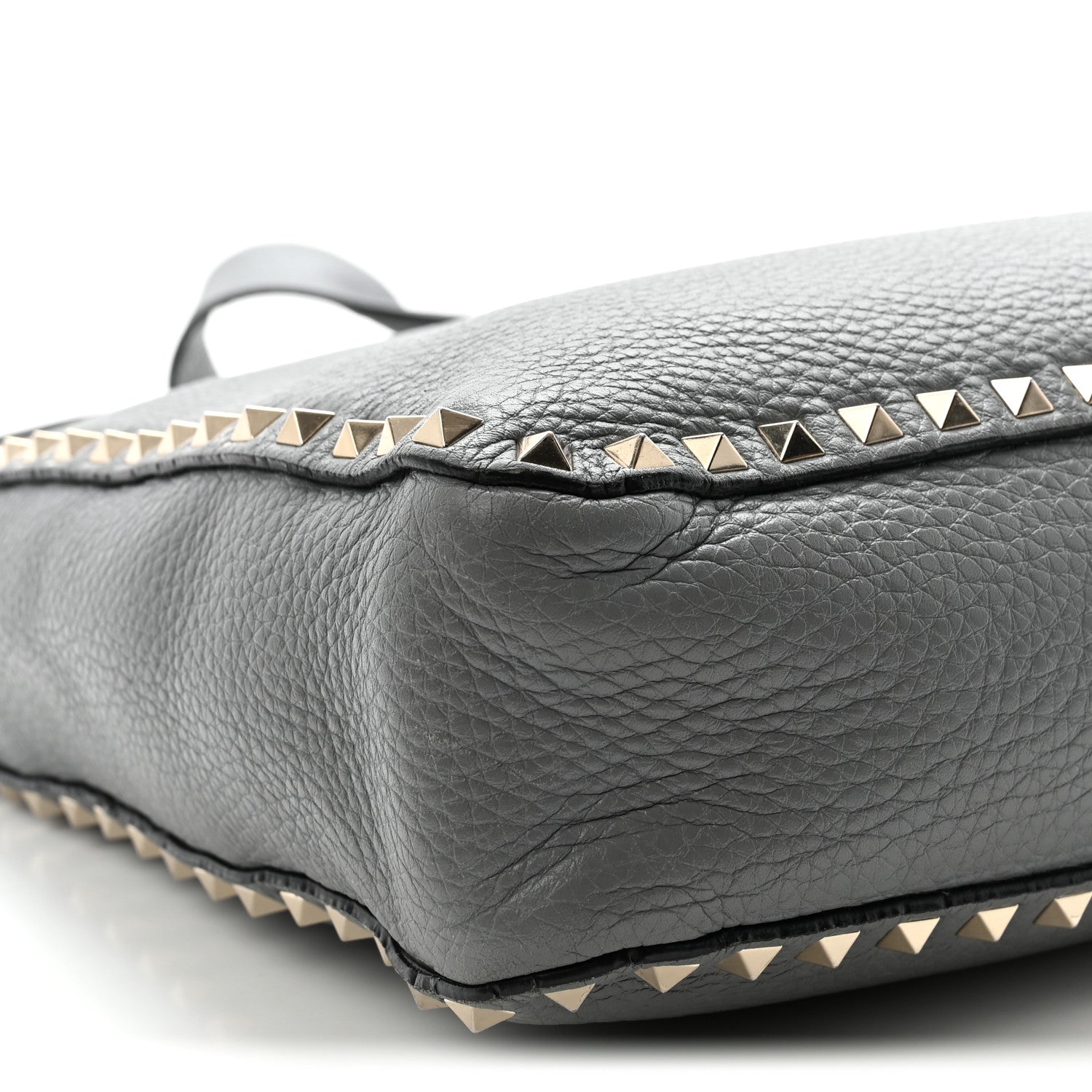 Valentino Garavani Pebbled Calfskin Small Rockstud Flip-Lock Messenger Bag Light Stone 3 of 11