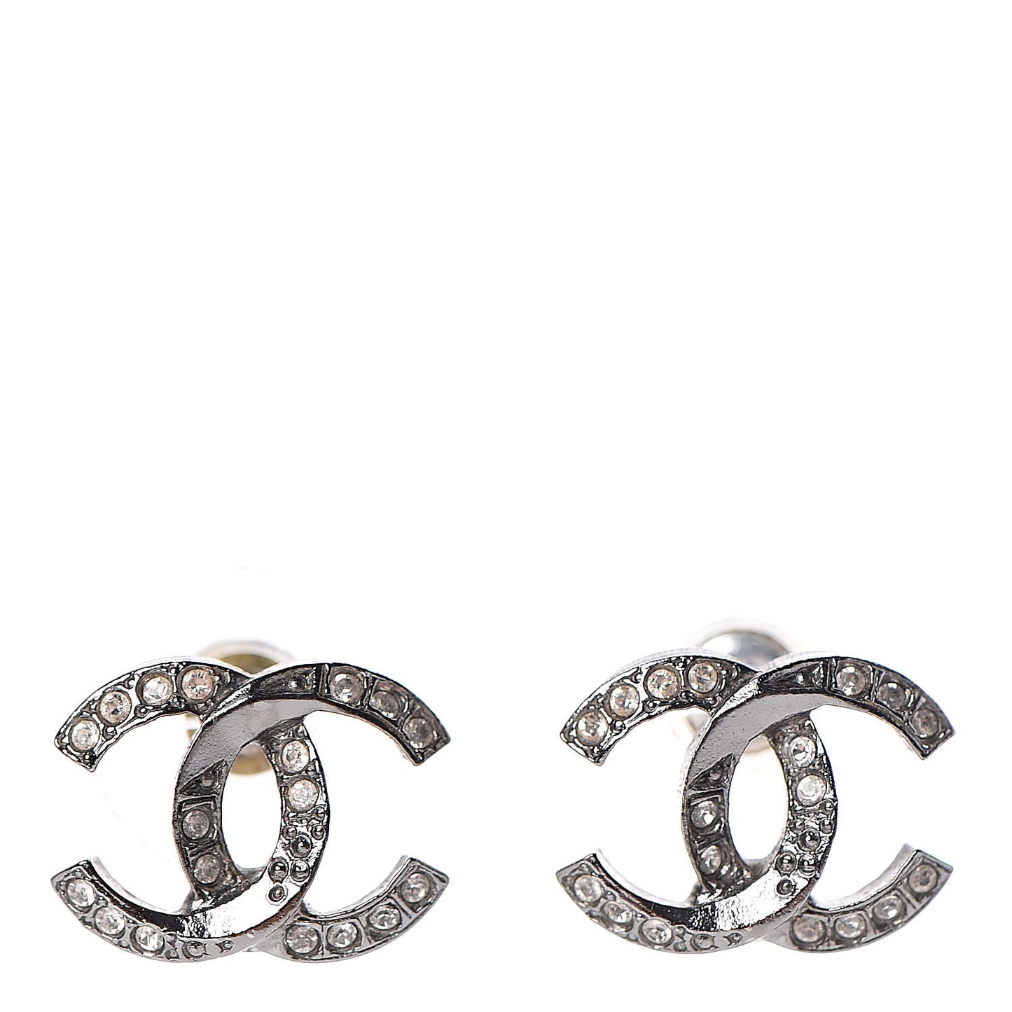 Ruthenium Crystal CC Earrings