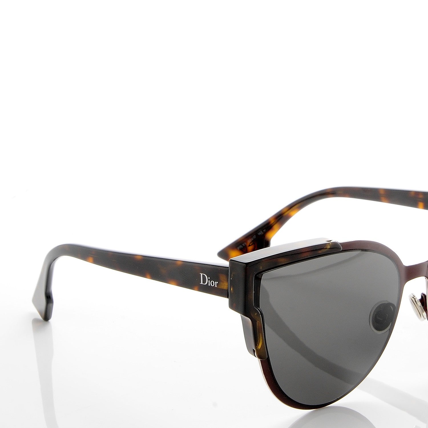 Christian Dior Acetate WildlyDior Sunglasses Dark Red Tortoise 8 of 9