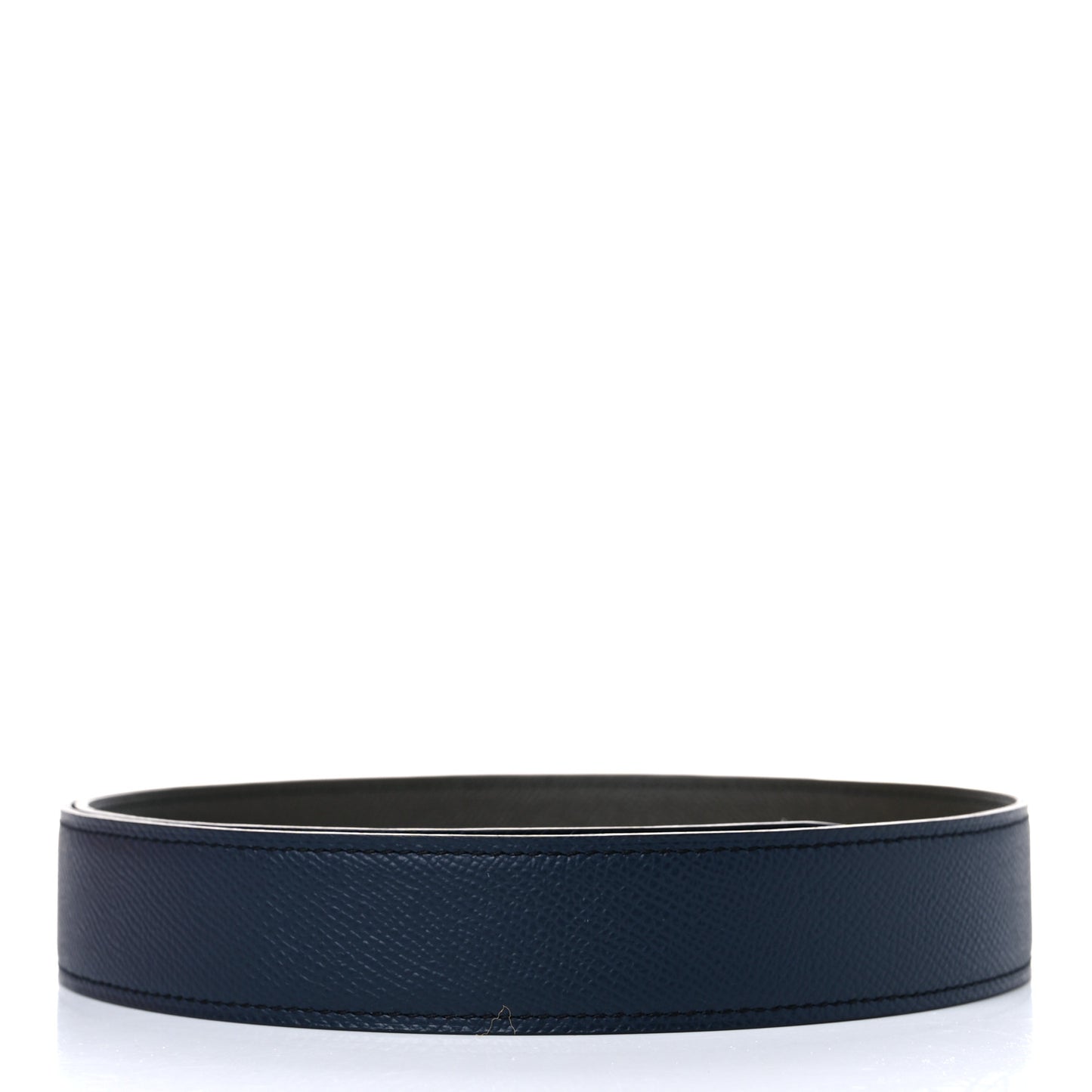 Epsom 32mm Belt Strap 85 Bleu Indigo Vert Gris