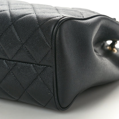 Chanel Caviar Quilted In Out Flap Shopping Tote Black 10 of 10
