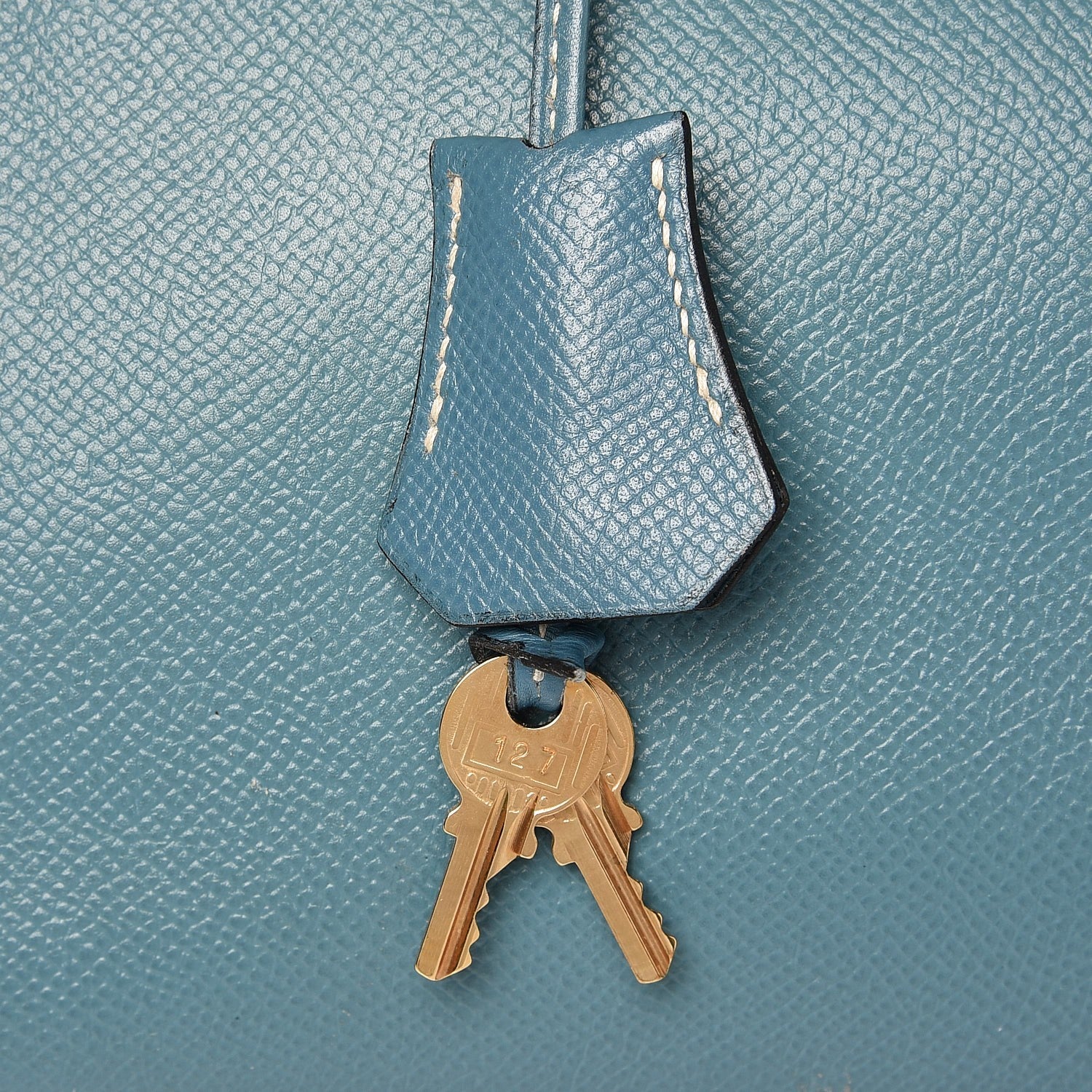 Hermes Epsom Birkin 35 Blue Jean 28 of 43