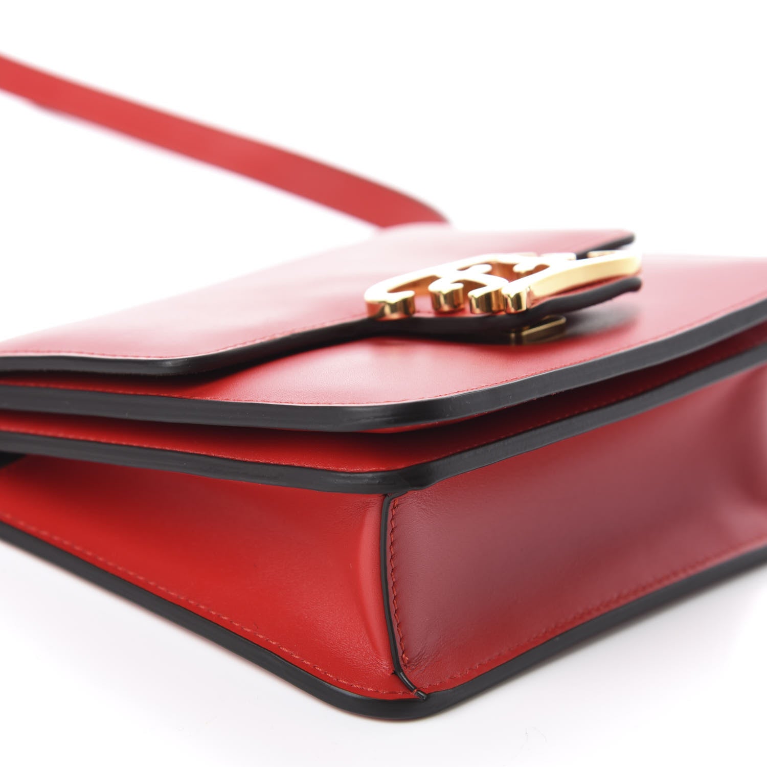 Fendi Vitello King Karligraphy Crossbody Bag Fuoco 6 of 11