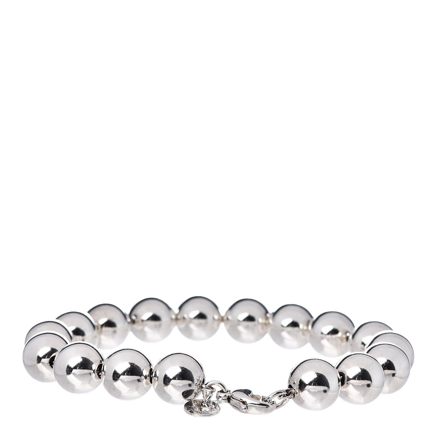Tiffany Sterling Silver 10mm HardWear Ball Bracelet 3 of 4